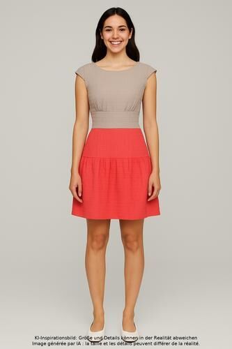 Damen Kleid, mehrfarbig, Gr. EU 38 (UK 10), Elasthan, Synthetik, Viskose - Second Hand - Closet - Modalova