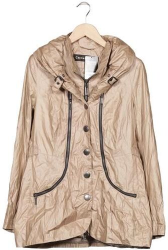 Damen Jacke, beige, Gr. EU 42, Baumwolle, Synthetik - Second Hand - Creenstone - Modalova