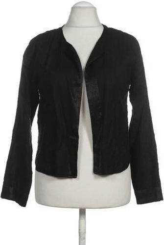 Damen Jacke, schwarz, Gr. M, Baumwolle, Leinen - Second Hand - Culture - Modalova