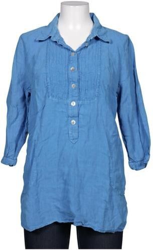 Damen Bluse, blau, Gr. M, Leinen - Second Hand - Deerberg - Modalova