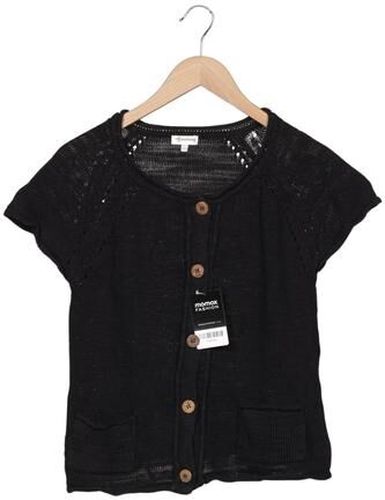 Damen Strickjacke, schwarz, Gr. S, Baumwolle, Leinen - Second Hand - Deerberg - Modalova