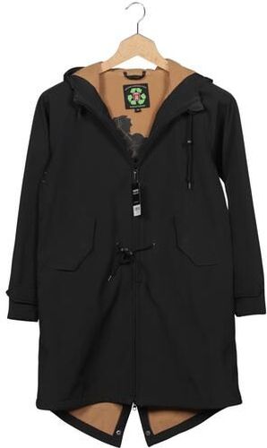 Damen Mantel, schwarz, Gr. EU 40, Synthetik - Second Hand - Derbe - Modalova