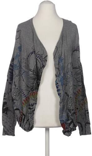 Damen Strickjacke, grau, Gr. M - Second Hand - Desigual - Modalova