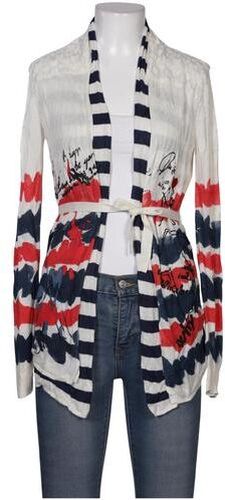 Damen Strickjacke, weiß, Gr. M, Viskose - Second Hand - Desigual - Modalova