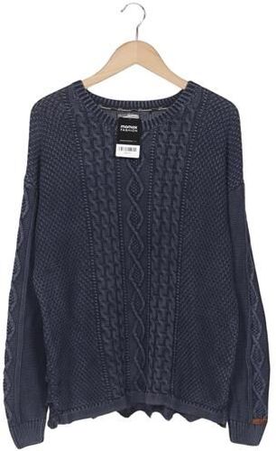 Damen Pullover, marineblau, Gr. XL, Baumwolle - Second Hand - Dreimaster - Modalova
