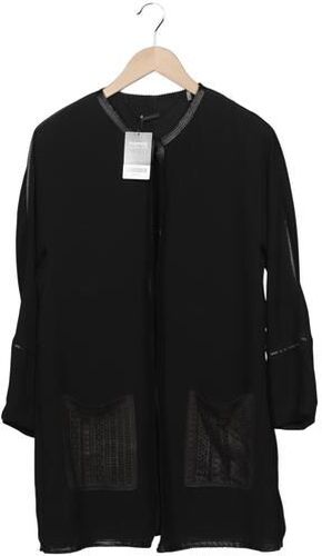 Damen Strickjacke, schwarz, Gr. M, Leder, Synthetik, Viskose - Second Hand - Elie Tahari - Modalova