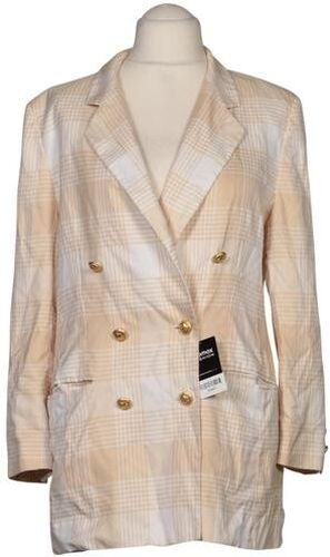 Damen Blazer, beige, Gr. EU 42, Baumwolle - Second Hand - ESCADA - Modalova