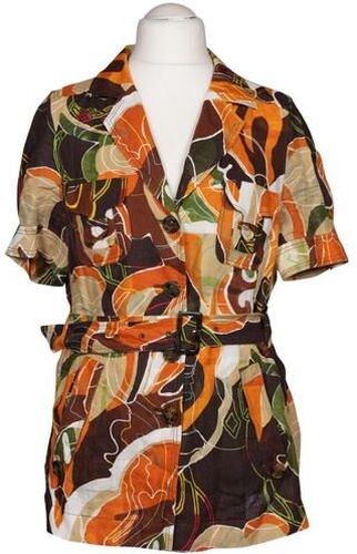 Damen Bluse, mehrfarbig, Gr. L, Leinen, Synthetik, Viskose - Second Hand - Escada Sport - Modalova