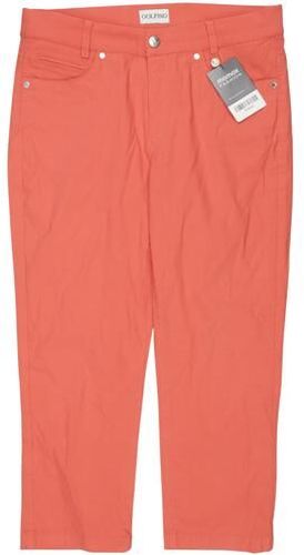 Damen Stoffhose, orange, Gr. EU 38, Elasthan, Baumwolle, Synthetik - Second Hand - GOLFINO - Modalova