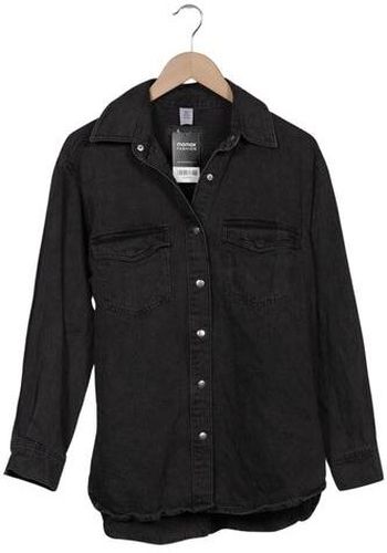 Damen Jacke, schwarz, Gr. XS, Baumwolle - Second Hand - H&M - Modalova