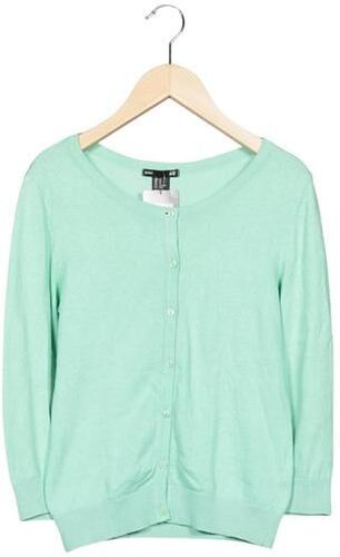 Damen Strickjacke, hellgrün, Gr. XS, Baumwolle - Second Hand - H&M - Modalova