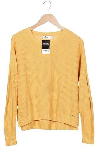 Damen Pullover, gelb, Gr. M, Baumwolle, Synthetik, Viskose - Second Hand - Hollister - Modalova
