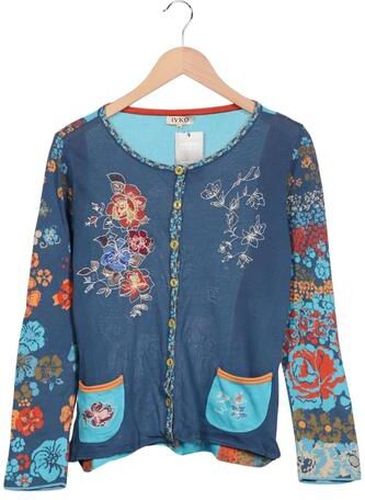 Damen Strickjacke, blau, Gr. EU 40, Baumwolle - Second Hand - Ivko - Modalova