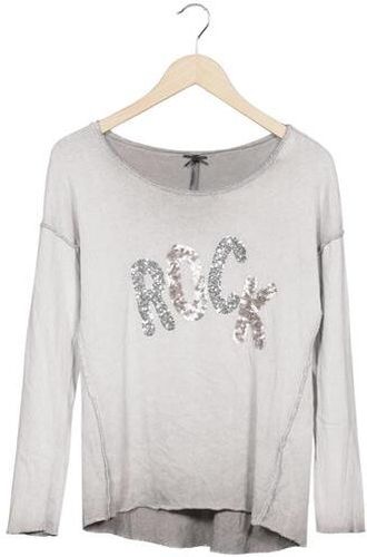 Damen Pullover, grau, Gr. S, Elasthan, Baumwolle - Second Hand - Key largo - Modalova