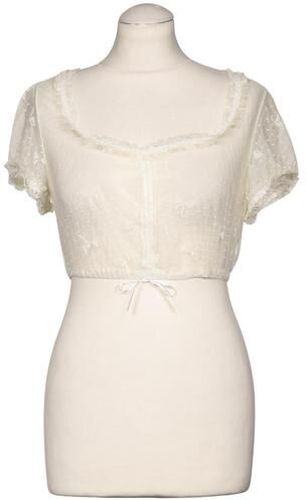 Damen Bluse, cremeweiß, Gr. EU 38, Synthetik - Second Hand - Krüger - Modalova