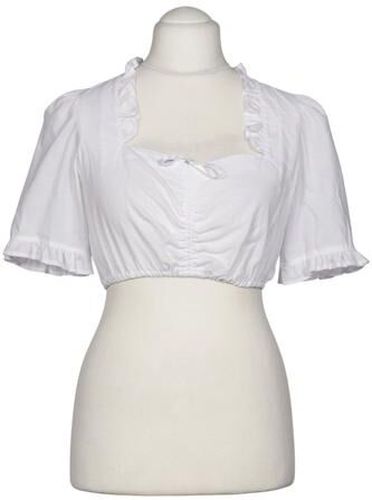 Damen Bluse, weiß, Gr. EU 42, Baumwolle, Synthetik - Second Hand - Krüger - Modalova