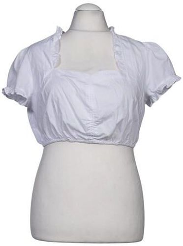 Damen Bluse, weiß, Gr. EU 46, Baumwolle, Synthetik - Second Hand - Krüger - Modalova