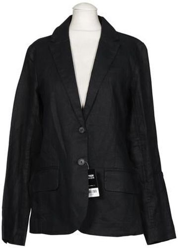 Damen Blazer, schwarz, Gr. S, Leinen, Synthetik - Second Hand - Lands End - Modalova