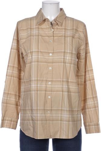 Damen Bluse, beige, Gr. M, Baumwolle - Second Hand - Lands End - Modalova