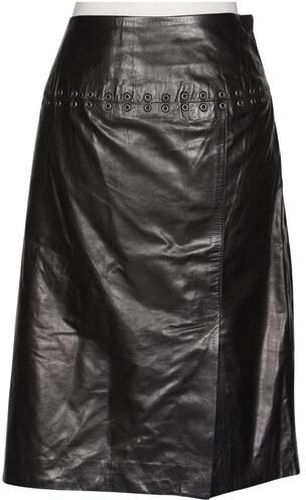 Damen Rock, schwarz, Gr. EU 40, Leder, Synthetik, Viskose - Second Hand - Laurel - Modalova