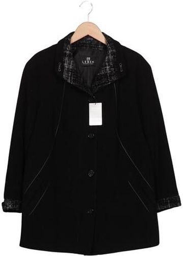 Damen Mantel, schwarz, Kurz-Gr. 24, Synthetik, Wolle, Viskose - Second Hand - Lebek - Modalova
