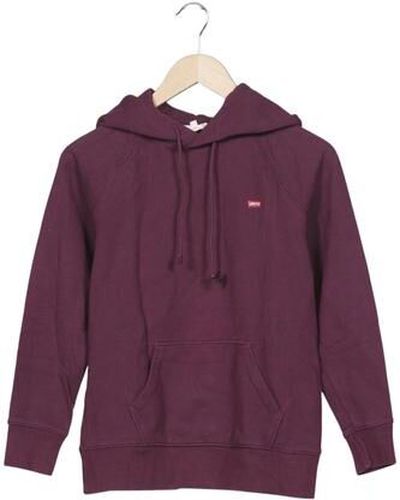 Damen Kapuzenpullover, bordeaux, Gr. XS, Baumwolle - Second Hand - Levis - Modalova