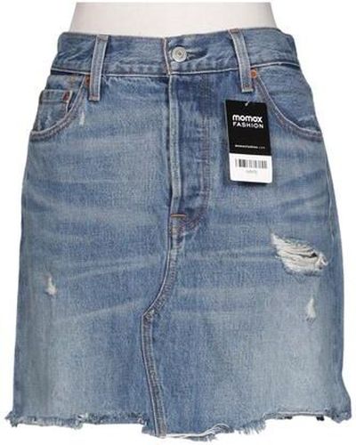 Damen Rock, blau, Gr. W29, Baumwolle - Second Hand - Levis - Modalova