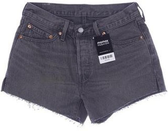 Damen Shorts, grau, Gr. W27, Baumwolle, Leder - Second Hand - Levis - Modalova