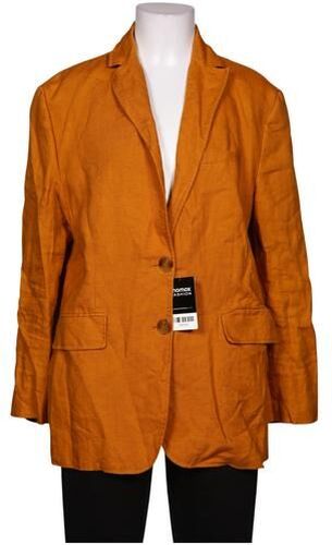 Damen Blazer, orange, Gr. M, Baumwolle, Leinen - Second Hand - Mango - Modalova