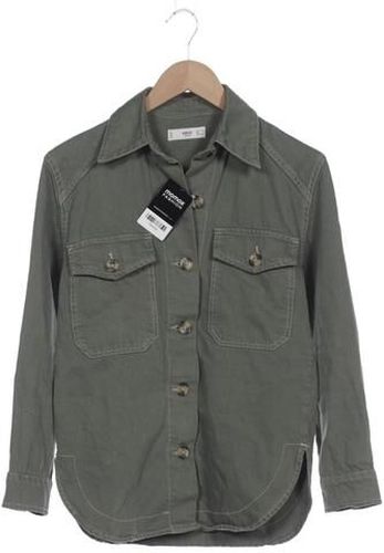 Damen Jacke, grün, Gr. Xxs, Baumwolle - Second Hand - Mango - Modalova
