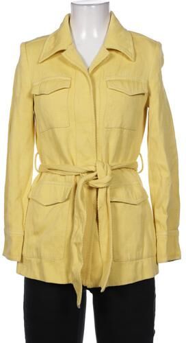 Damen Jacke, gelb, Gr. EU 34, Baumwolle, Leinen, Viskose - Second Hand - Mango - Modalova