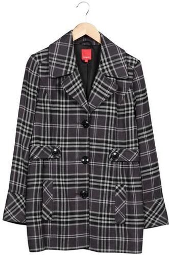 Damen Mantel, grau, Gr. EU 42, Synthetik, Viskose - Second Hand - manguun - Modalova