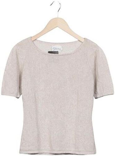 Damen Pullover, beige, Gr. M, Leinen, Seide - Second Hand - Maas - Modalova