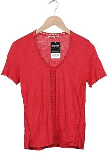 Damen T-Shirt, rot, Gr. S, Baumwolle, Leinen - Second Hand - Maje - Modalova