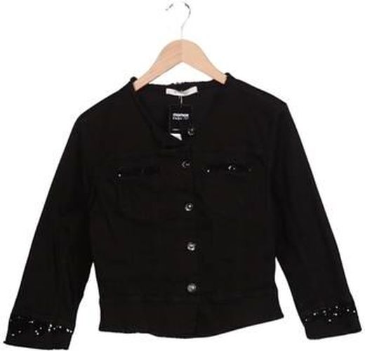 Damen Jacke, schwarz, Gr. EU 38, Elasthan, Baumwolle - Second Hand - monari - Modalova