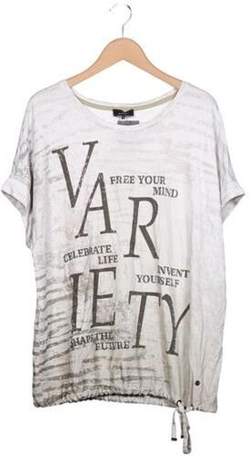 Damen T-Shirt, weiß, Gr. EU 46, Elasthan, Viskose, Modal - Second Hand - monari - Modalova