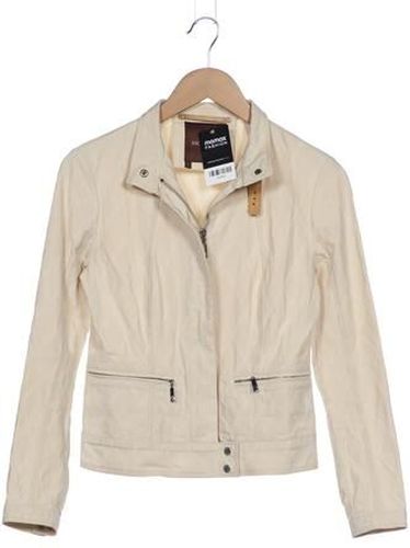 Damen Jacke, cremeweiß, Gr. S, Baumwolle, Leder - Second Hand - Moncler - Modalova