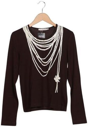 Damen Langarmshirt, braun, Gr. EU 40, Baumwolle - Second Hand - More & more - Modalova