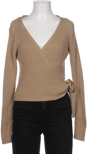 Damen Strickjacke, beige, Gr. M, Baumwolle, Synthetik - Second Hand - NA-KD - Modalova