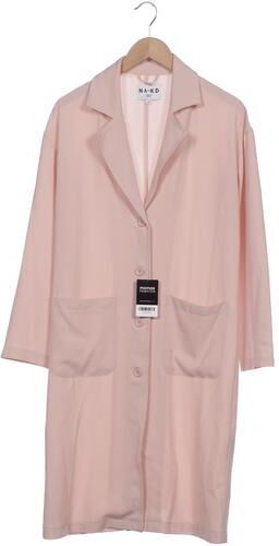 Damen Mantel, pink, Gr. EU 34, Elasthan, Synthetik - Second Hand - NA-KD - Modalova