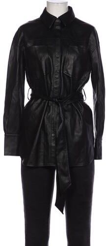 Damen Jacke, schwarz, Gr. EU 34, Kunstleder, Synthetik - Second Hand - NA-KD - Modalova