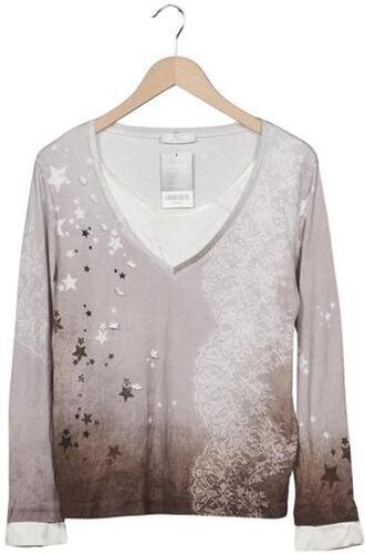 Damen Langarmshirt, grau, Gr. EU 44, Elasthan, Baumwolle, Seide - Second Hand - NICE CONNECTION - Modalova