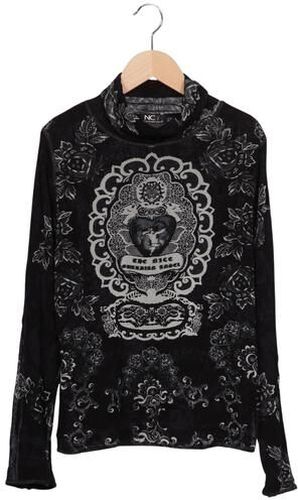 Damen Langarmshirt, schwarz, Gr. EU 42, Synthetik - Second Hand - NICE CONNECTION - Modalova