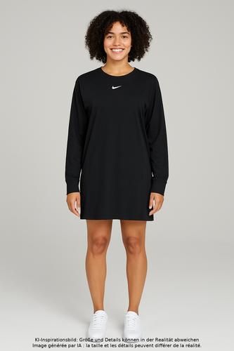 Damen Kleid, schwarz, Gr. XS, Baumwolle - Second Hand - Nike - Modalova