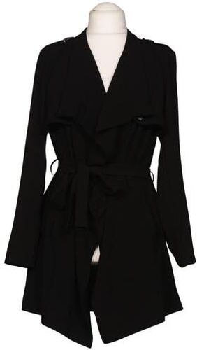 Damen Mantel, schwarz, Gr. M, Synthetik - Second Hand - Object - Modalova