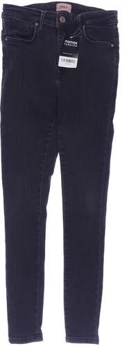 Damen Jeans, schwarz, Gr. W24 L27, Elasthan, Baumwolle, Leder, Synthetik - Second Hand - Only - Modalova