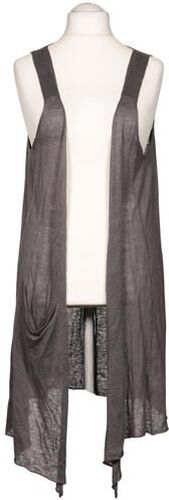 Damen Strickjacke, grau, Gr. EU 46, Leinen - Second Hand - Oska - Modalova