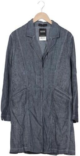 Damen Mantel, blau, Gr. EU 42, Leinen - Second Hand - Peruvian Connection - Modalova