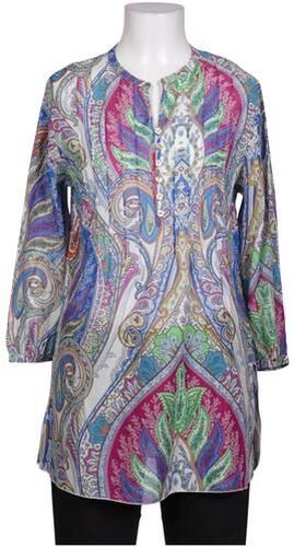 Damen Bluse, blau, Gr. EU 36, Baumwolle, Seide - Second Hand - Peter hahn - Modalova