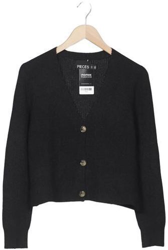 Damen Strickjacke, schwarz, Gr. S, Elasthan, Synthetik, Wolle - Second Hand - Pieces - Modalova